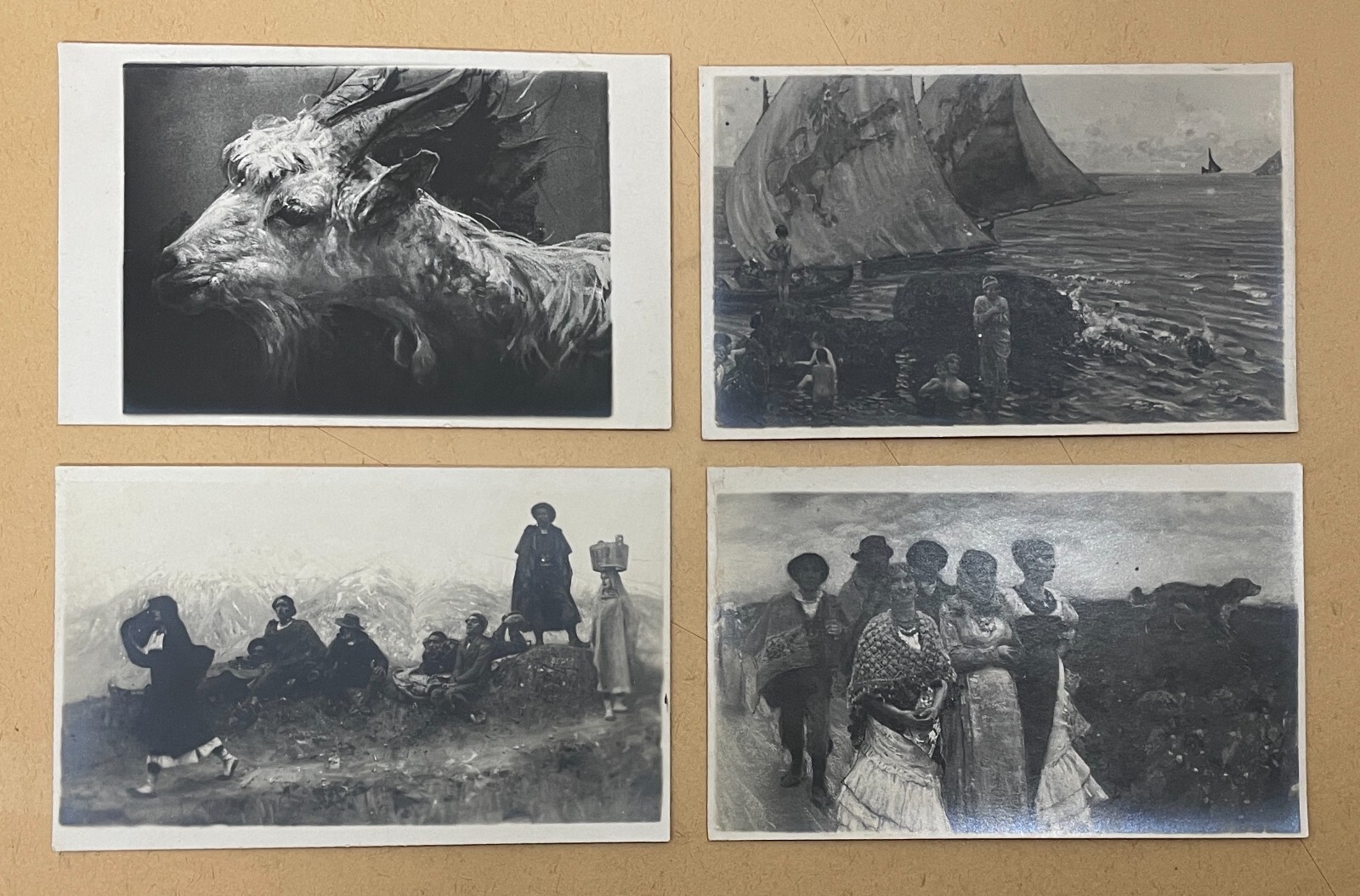 Abruzzo, Arte E Fotografia: Artista Francesco Paolo Michetti 4 Foto Cartoline