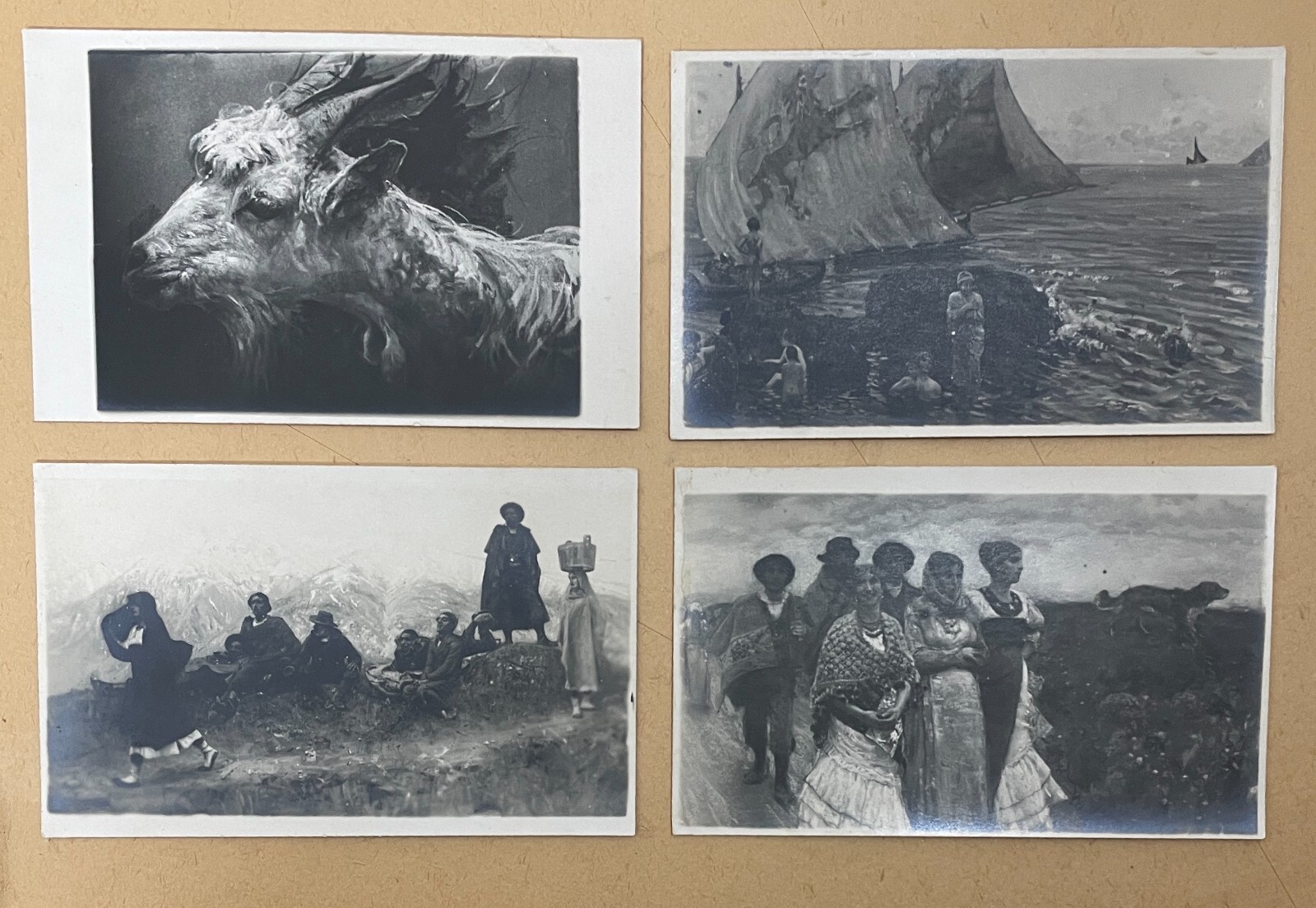 Abruzzo, Arte E Fotografia: Artista Francesco Paolo Michetti 4 Foto Cartoline