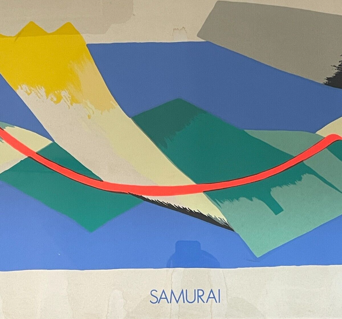 Arte Contemporanea   Grande Grafica Policroma   Samurai   Artista Renzo Nucara   1990