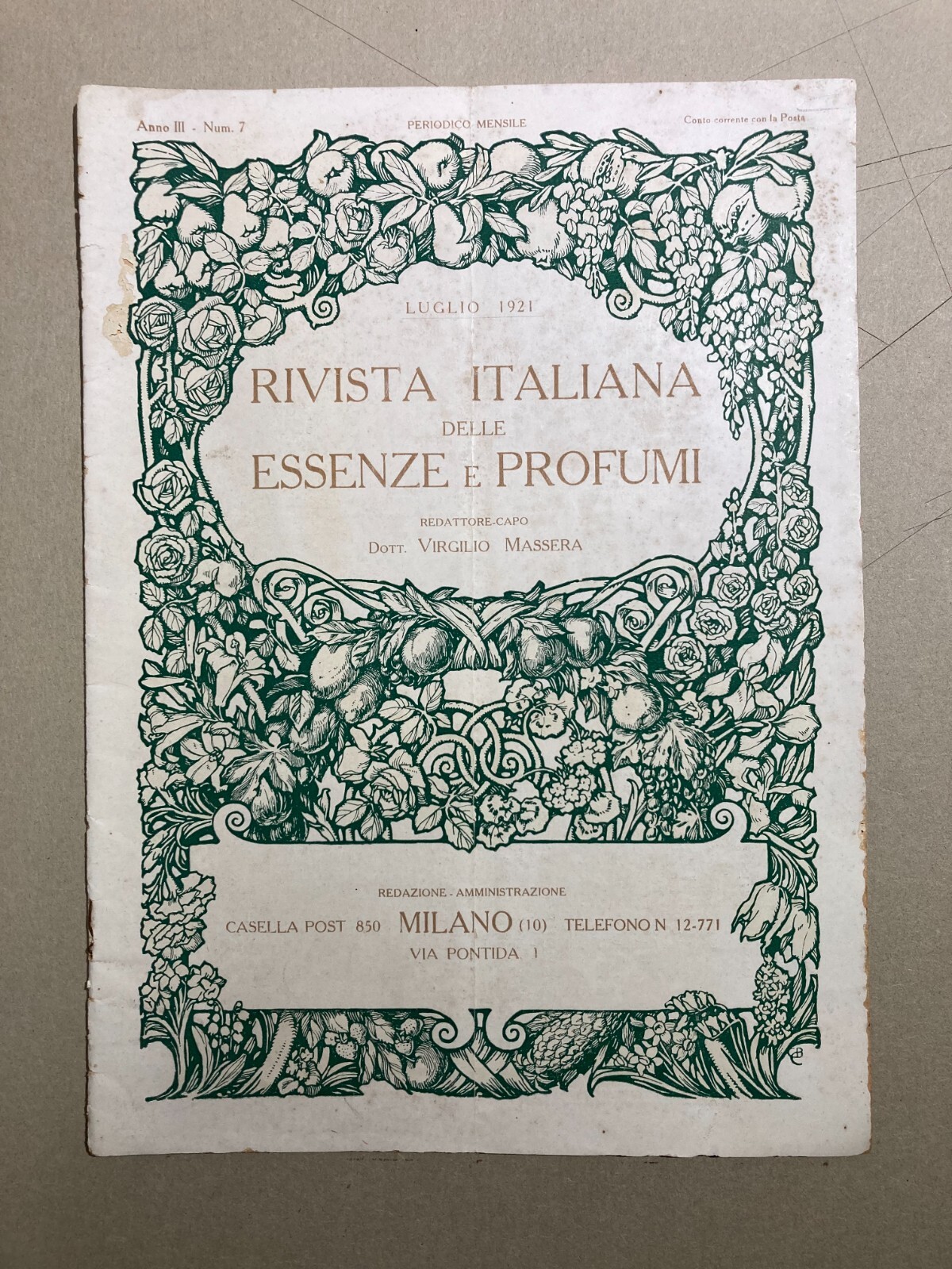 Rivista Italiana Delle Essenze E Profumi: Periodico Illustrato Di Chimica E Profumeria, 1921