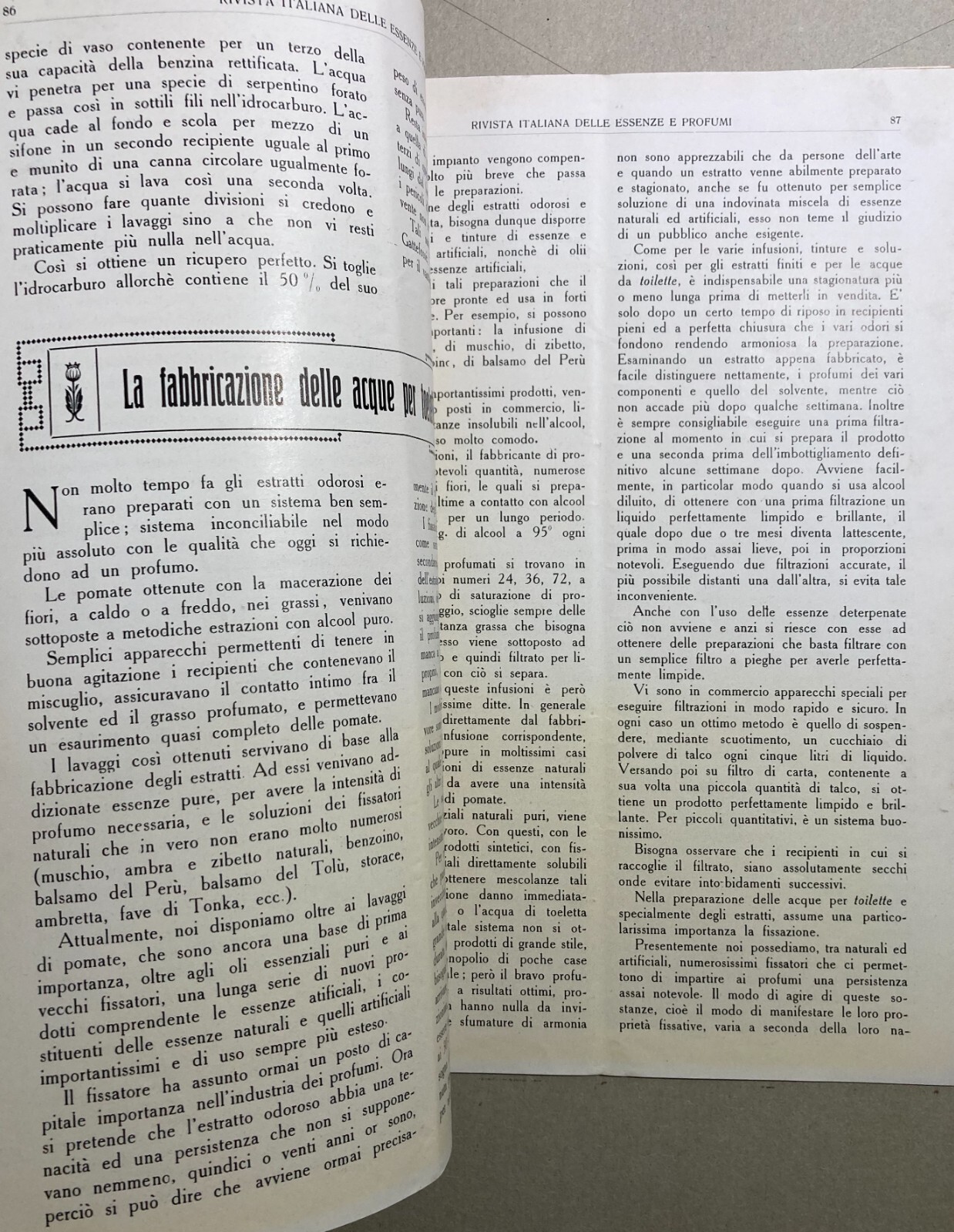 Rivista Italiana Delle Essenze E Profumi: Periodico Illustrato Di Chimica E Profumeria, 1921