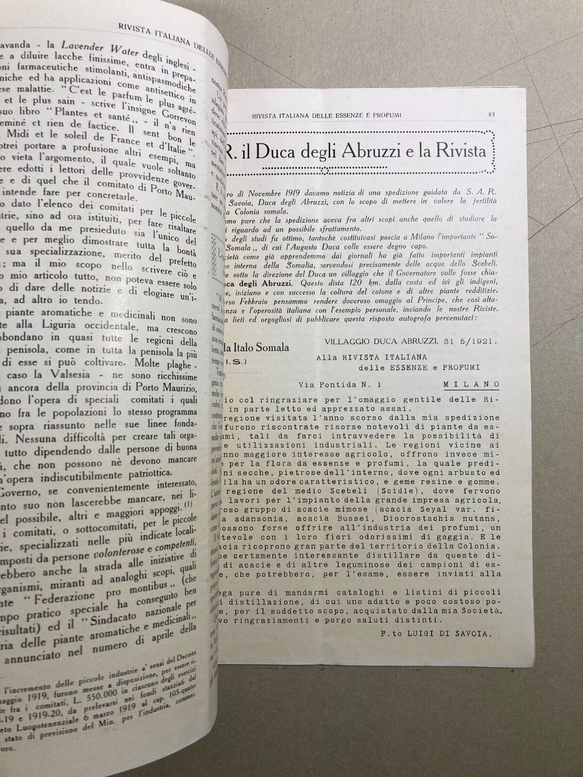 Rivista Italiana Delle Essenze E Profumi: Periodico Illustrato Di Chimica E Profumeria, 1921