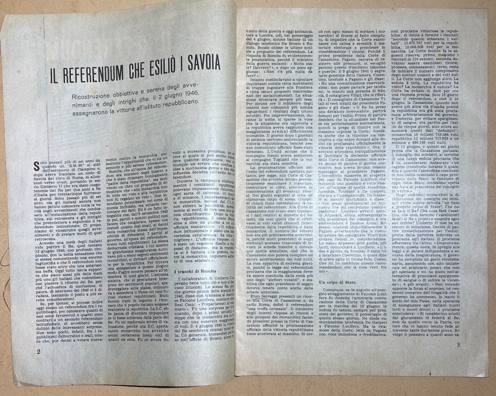 Il Referendum Che Esiliò I Savoia   Luigi Cavicchioli