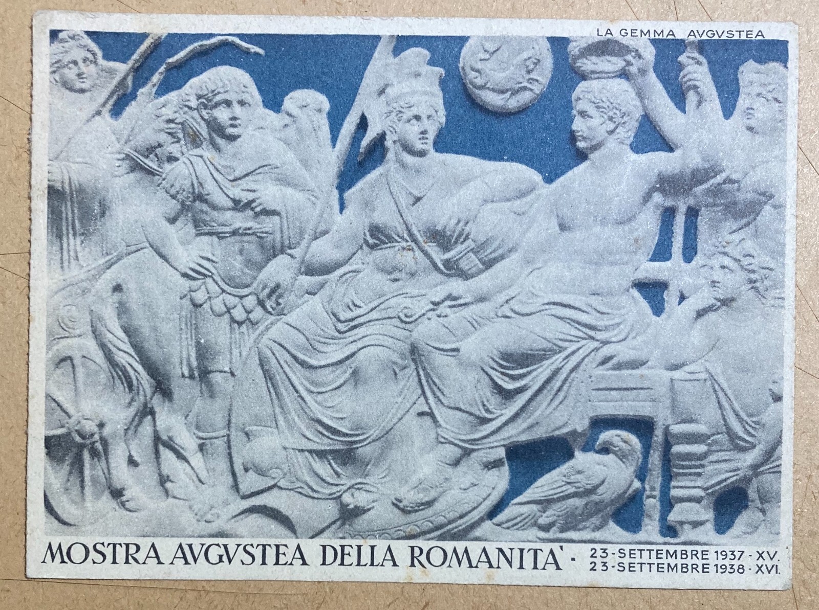 Mostra Augustea Della Romanità: La Gemma Augustea, Cartolina Del Banco Di Napoli