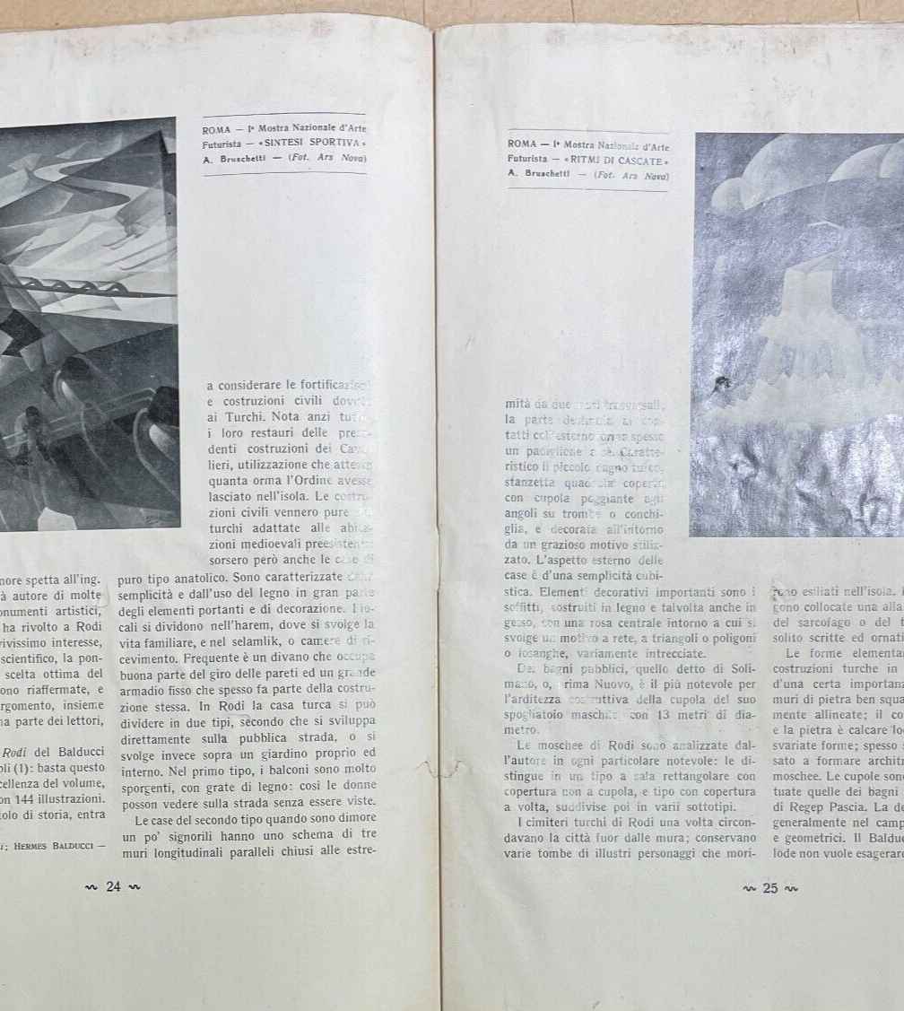L'Artista Moderno: Rivista d'Arte Pura Ed Applicata, Torino, 25 Gennaio 1934
