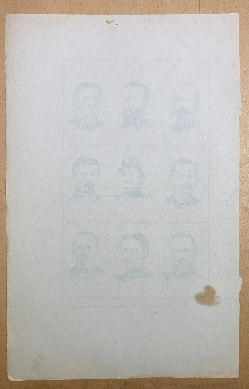 1876 Ritratti Garibaldini Della Spedizione Dei Mille Xilografia