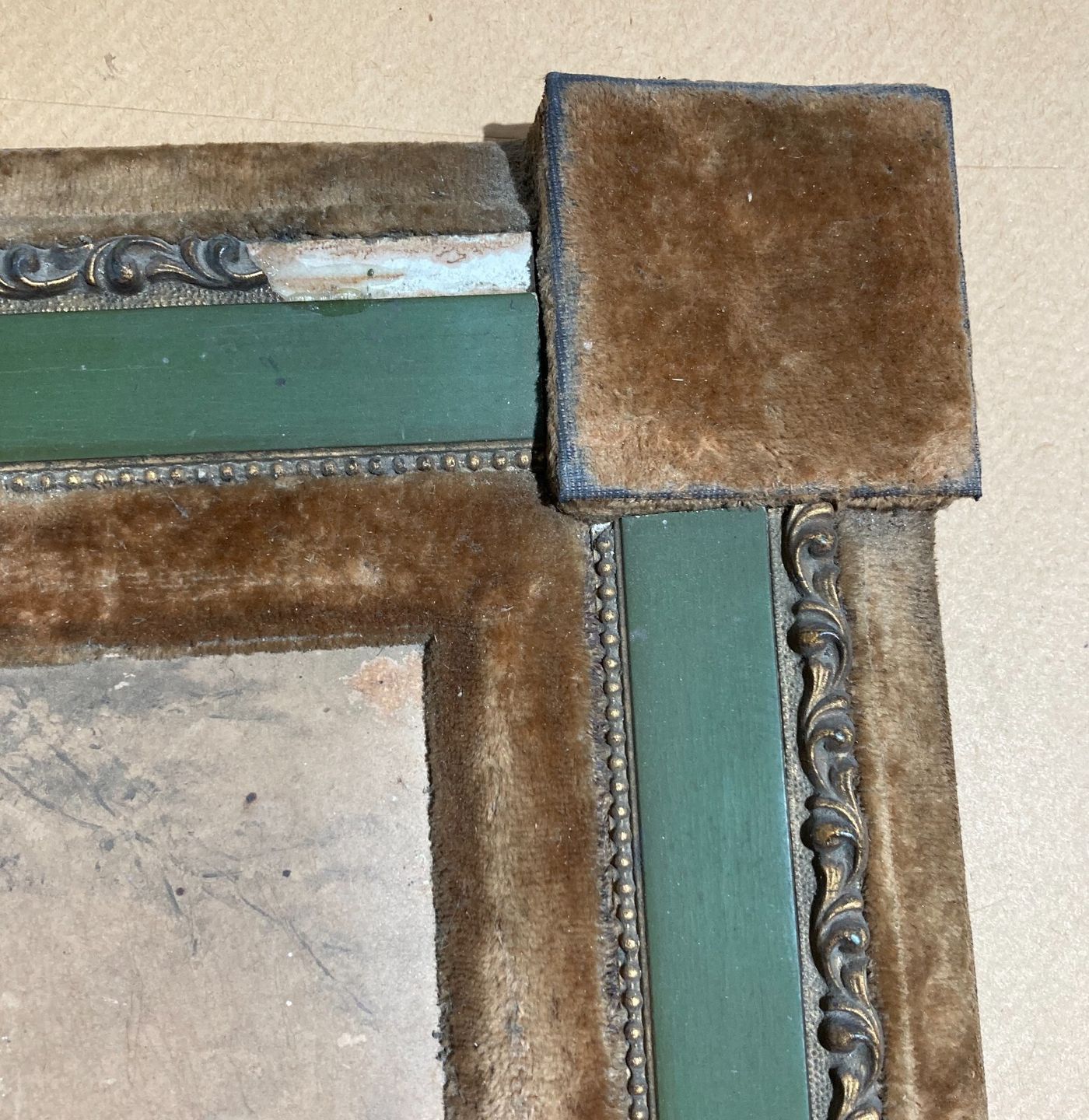 Arti Decorative Del '900   Quadro Liberty   Stampa In Cornice Vellutata