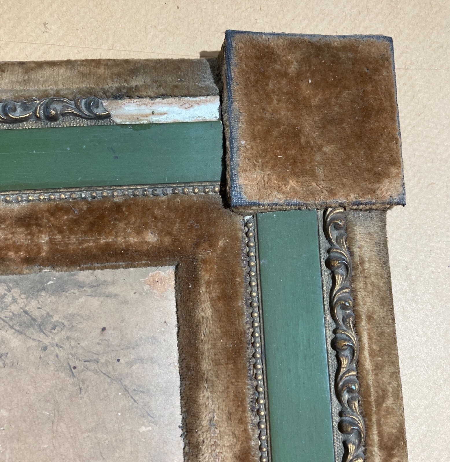 Arti Decorative Del '900   Quadro Liberty   Stampa In Cornice Vellutata