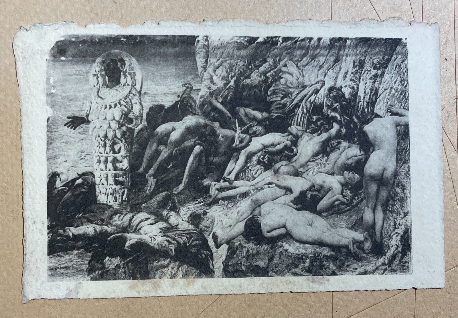 Giulio Aristide Sartorio, Diana d'Efeso E Gli Schiavi. Cartolina D'Epoca.