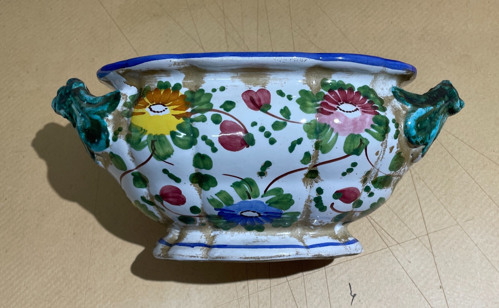 Abruzzo, Ceramiche Decorative E Da Collezione, Ceramista Pardi, Castelli, Decoro Floreale