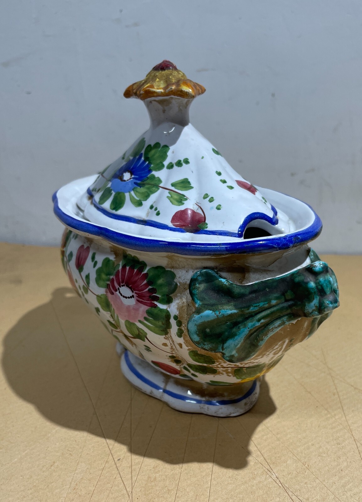 Abruzzo, Ceramiche Decorative E Da Collezione, Ceramista Pardi, Castelli, Decoro Floreale
