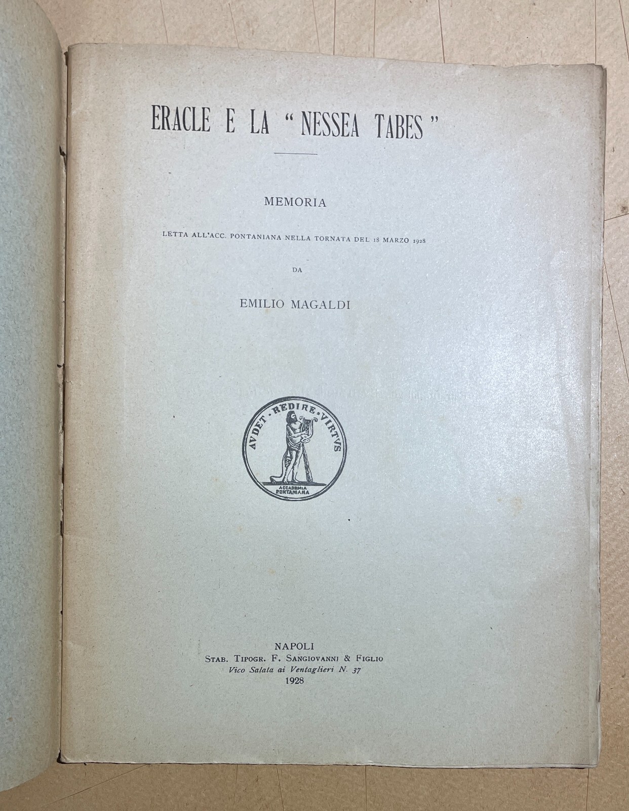 Eracle E La "Nessea Tabes": Medicina, Sifilide E Mitologia Tra Eracle E Filottete
