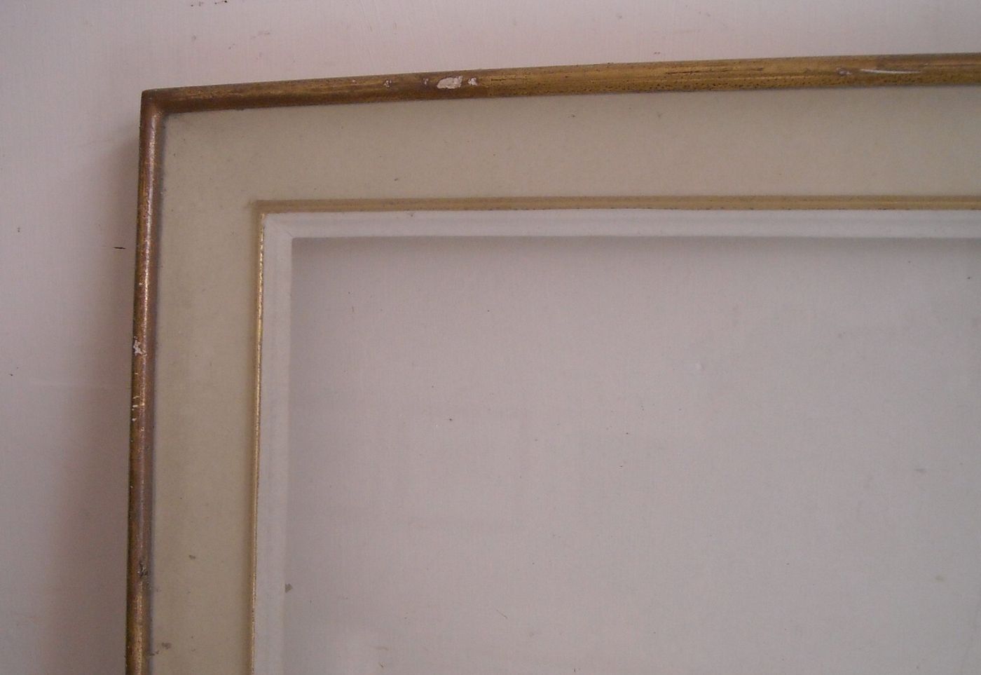 Cornice d'Epoca In Legno Laccato E Dorato