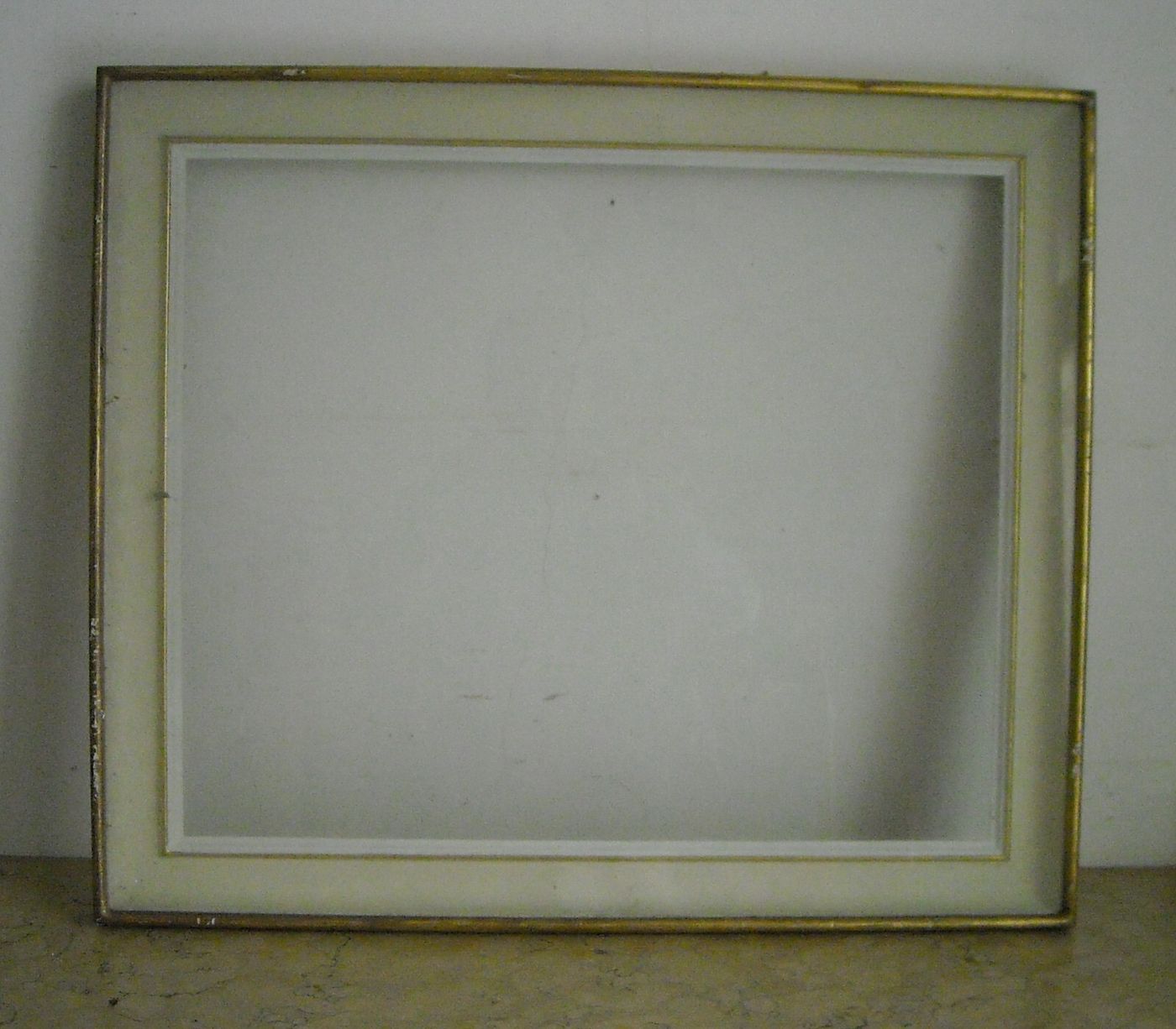 Cornice d'Epoca In Legno Laccato E Dorato
