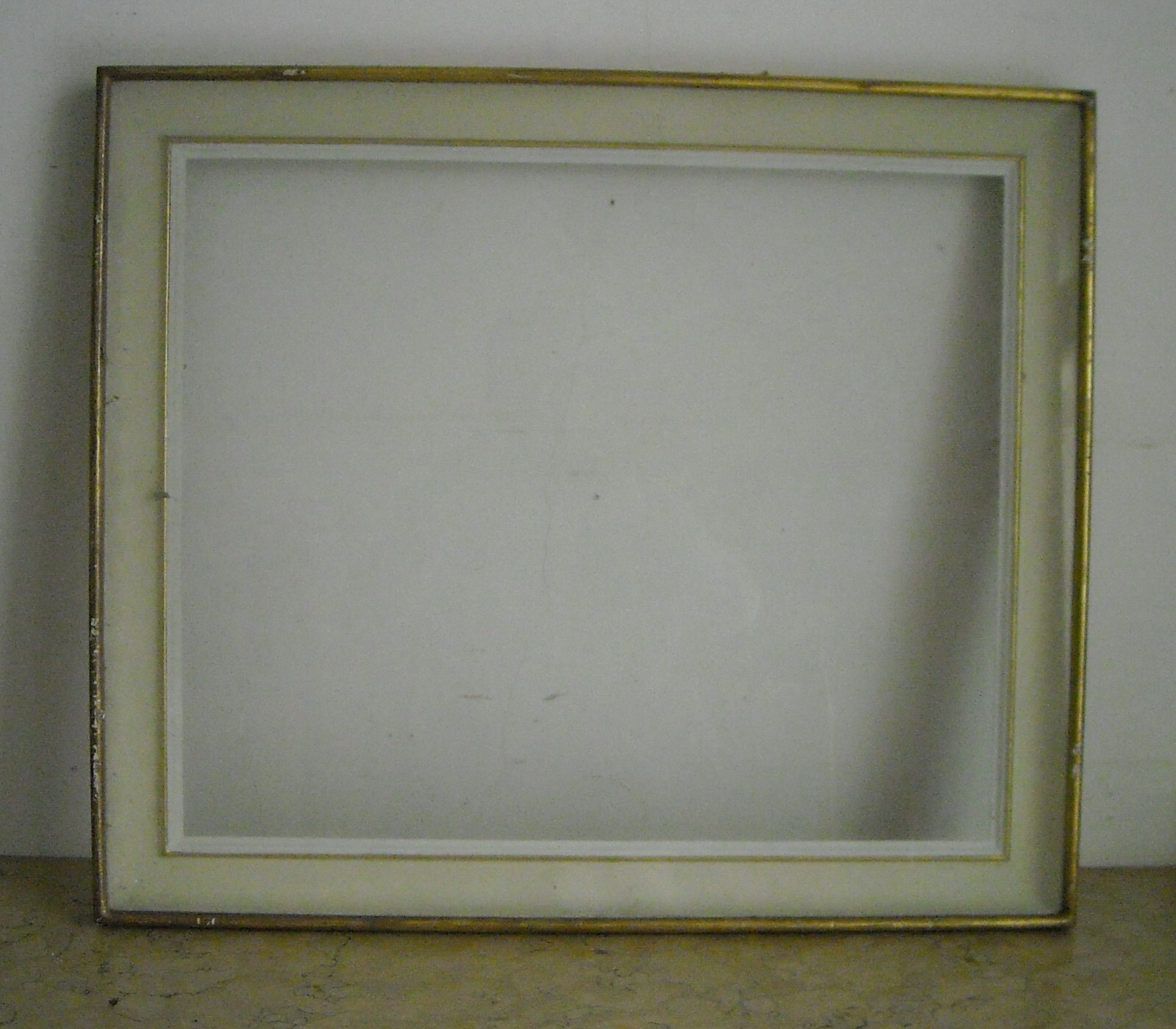 Cornice d'Epoca In Legno Laccato E Dorato