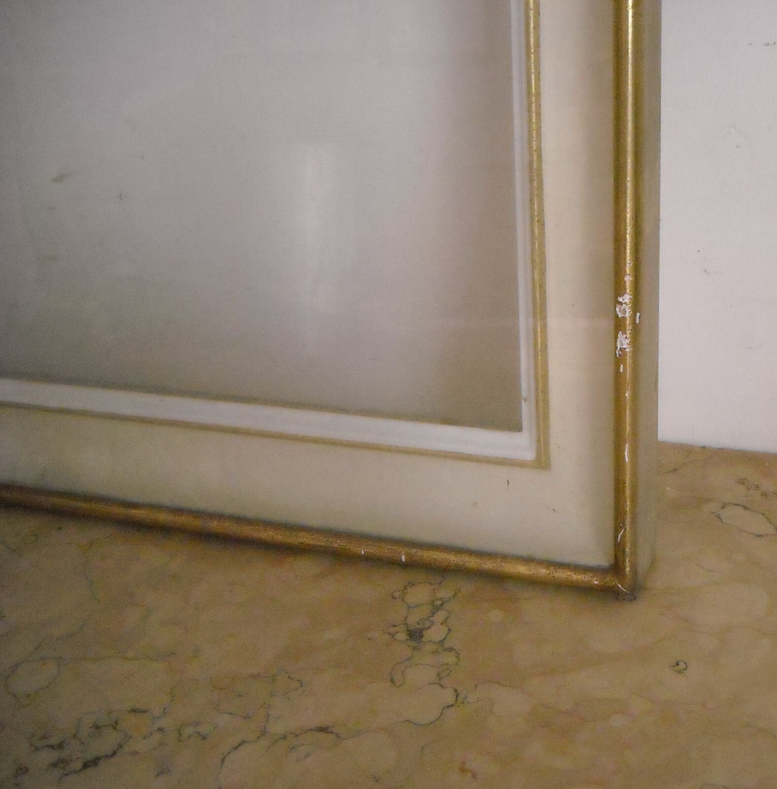 Cornice d'Epoca In Legno Laccato E Dorato