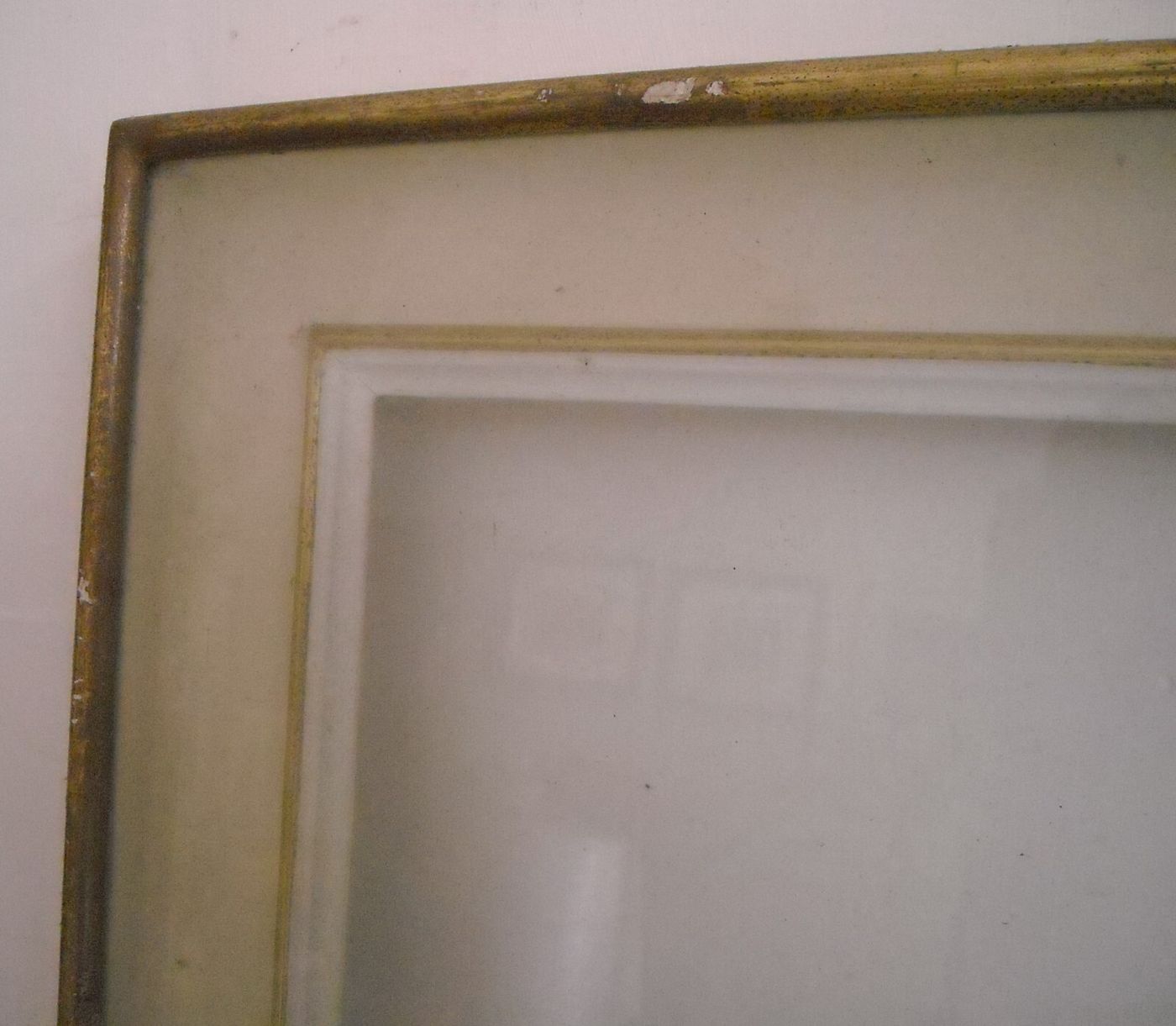 Cornice d'Epoca In Legno Laccato E Dorato