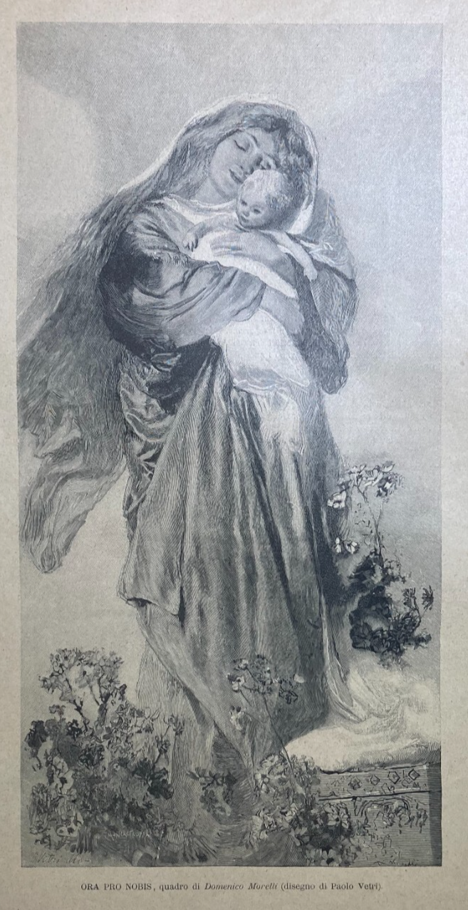 Ora Pro Nobis: Antica Illustrazione Di Paolo Vetri (da Domenico Morelli)