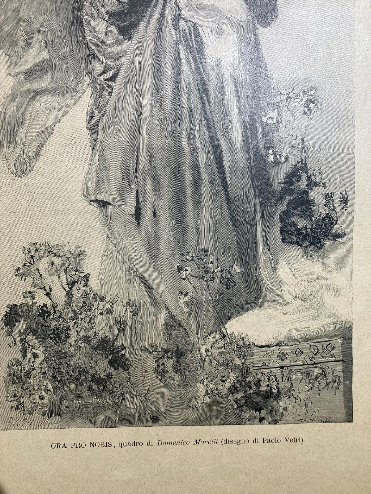 Ora Pro Nobis: Antica Illustrazione Di Paolo Vetri (da Domenico Morelli)