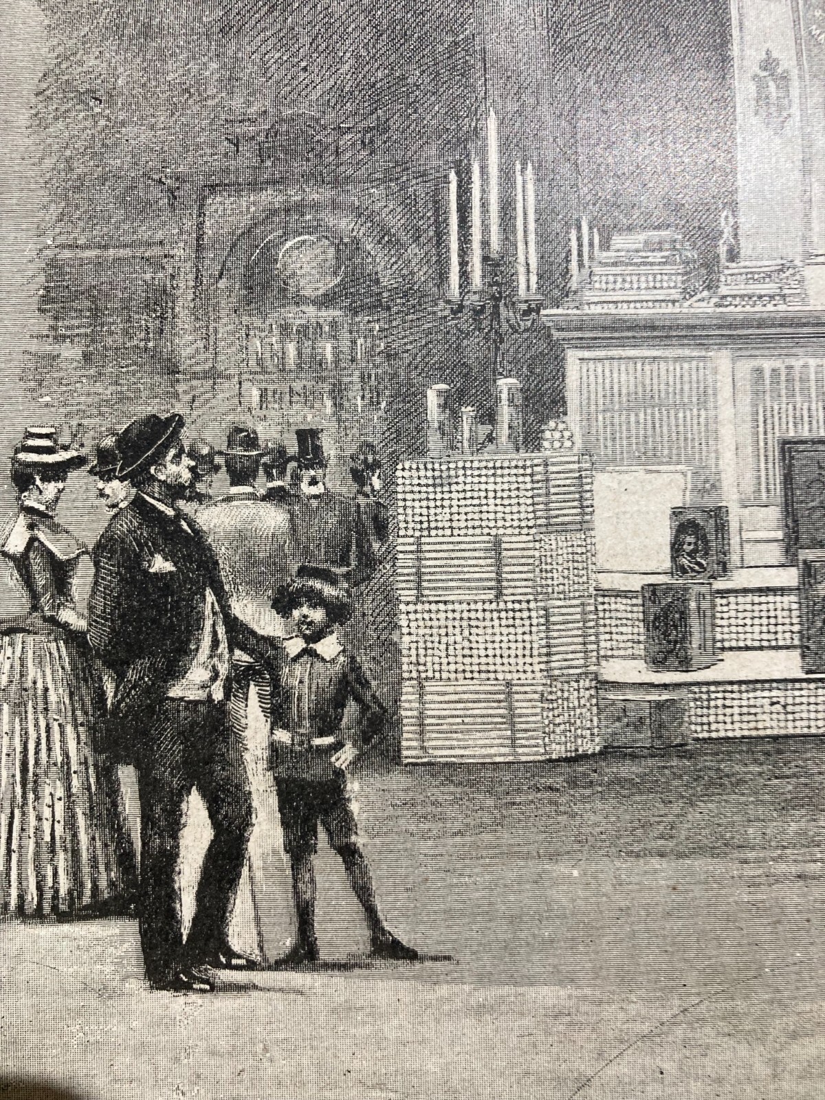 Esposizione 1884   Antica Stampa Pubblicitaria Fratelli Lanza   Cera   Candele d'Epoca