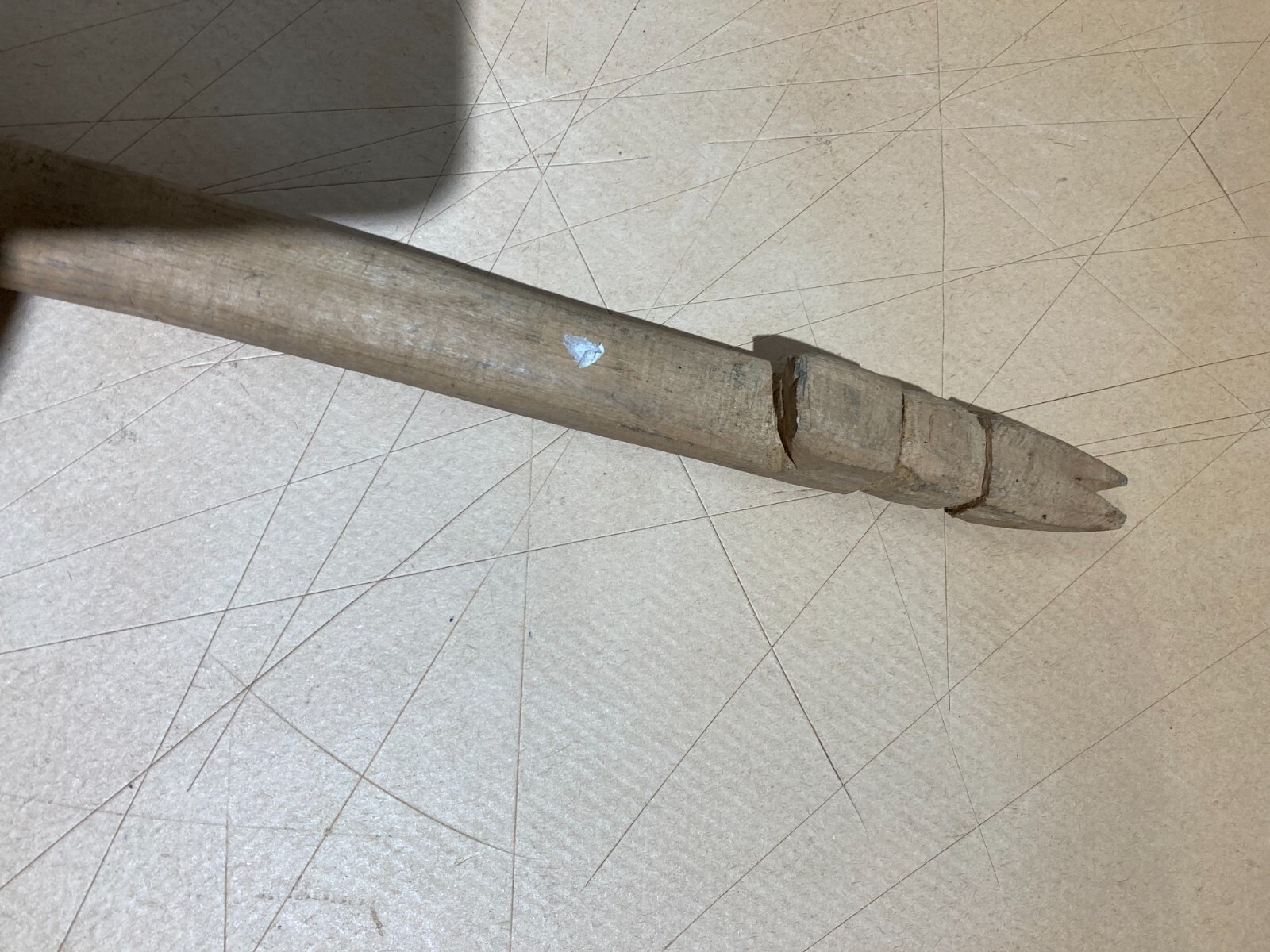 Folklore   Artigianato Popolare Del Legno   Forchettone Con Decori Incisi d'Epoca