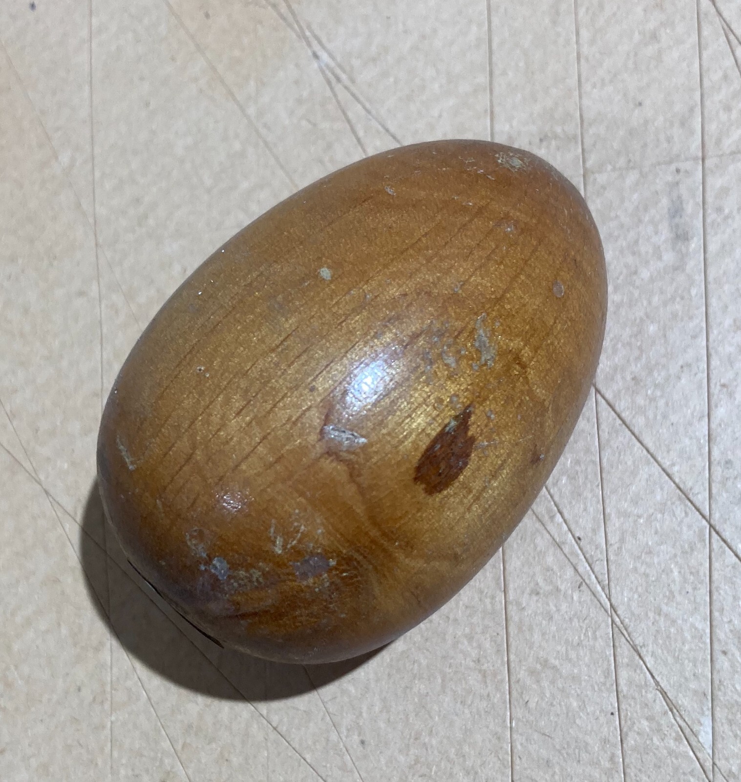 Ebanisteria, Uovo Decorativo In Legno Tornito