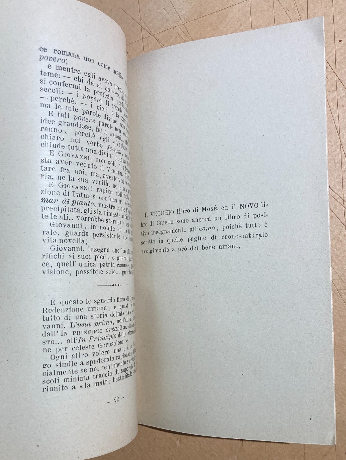Teologia: Da Mosè A Giovanni   Giuseppe d'Angelo   Benevento, 1908