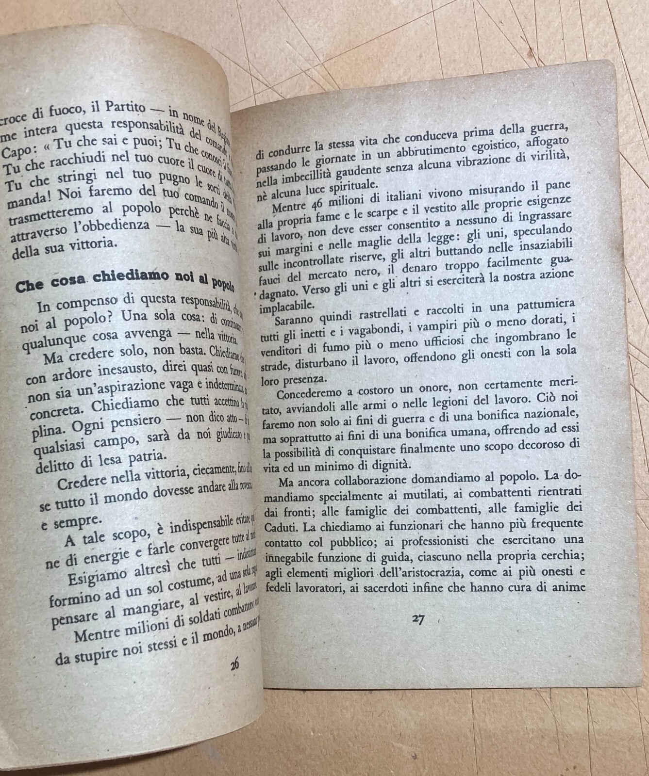 Politica, Militaria, Fascismo, Regime, Onore, Discorso Propagandistico Di Carlo Scorza