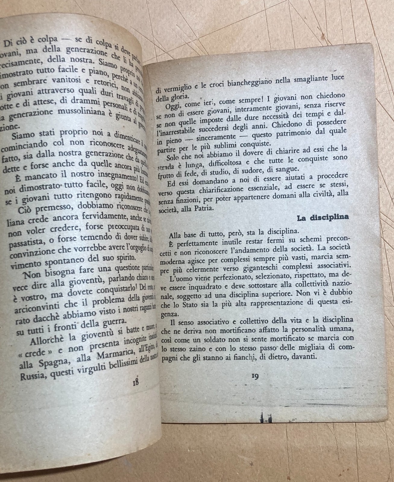 Politica, Militaria, Fascismo, Regime, Onore, Discorso Propagandistico Di Carlo Scorza