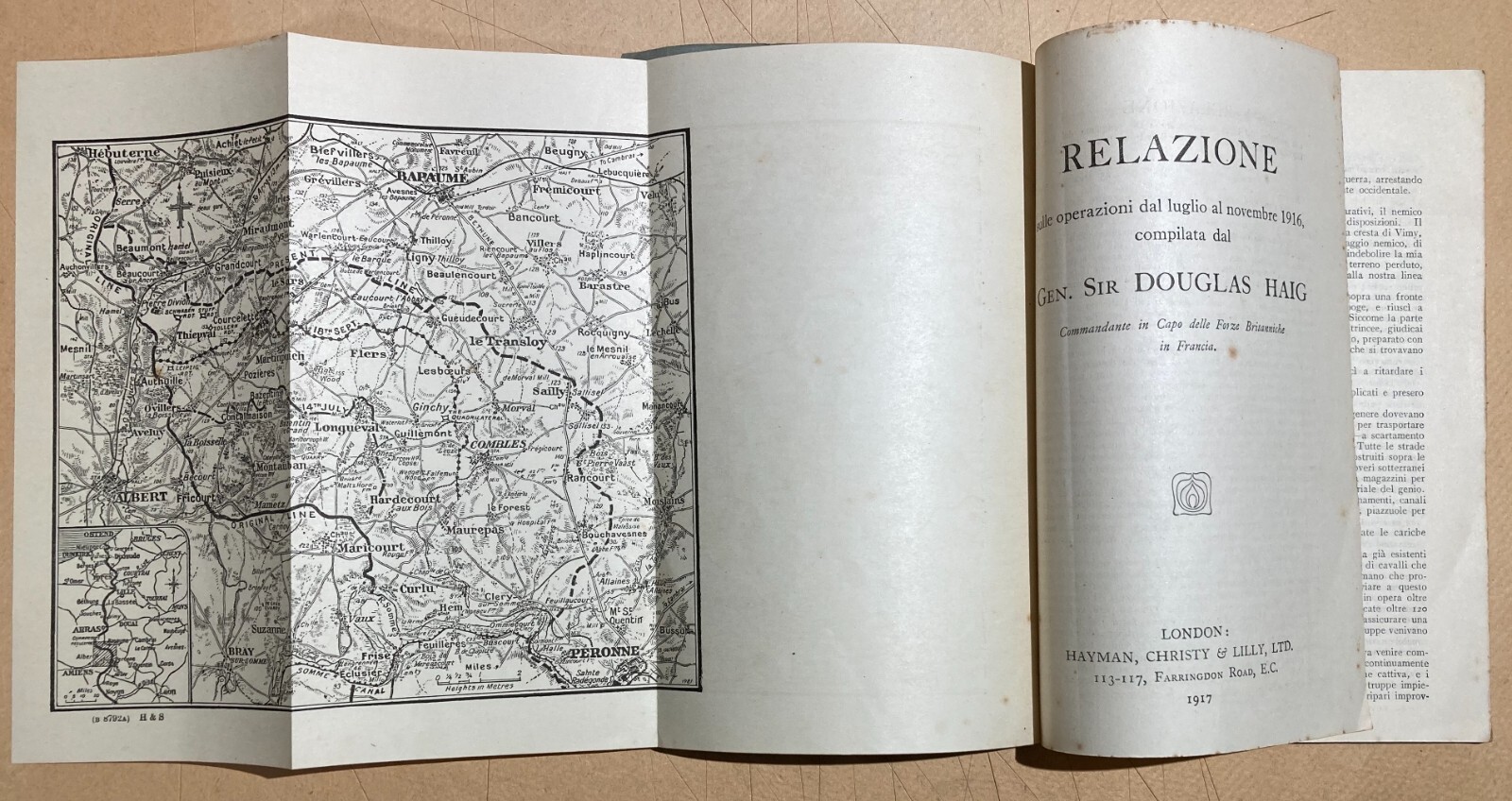 Douglas Haig: Relazione Sulle Operazioni Militari In Francia, 1917