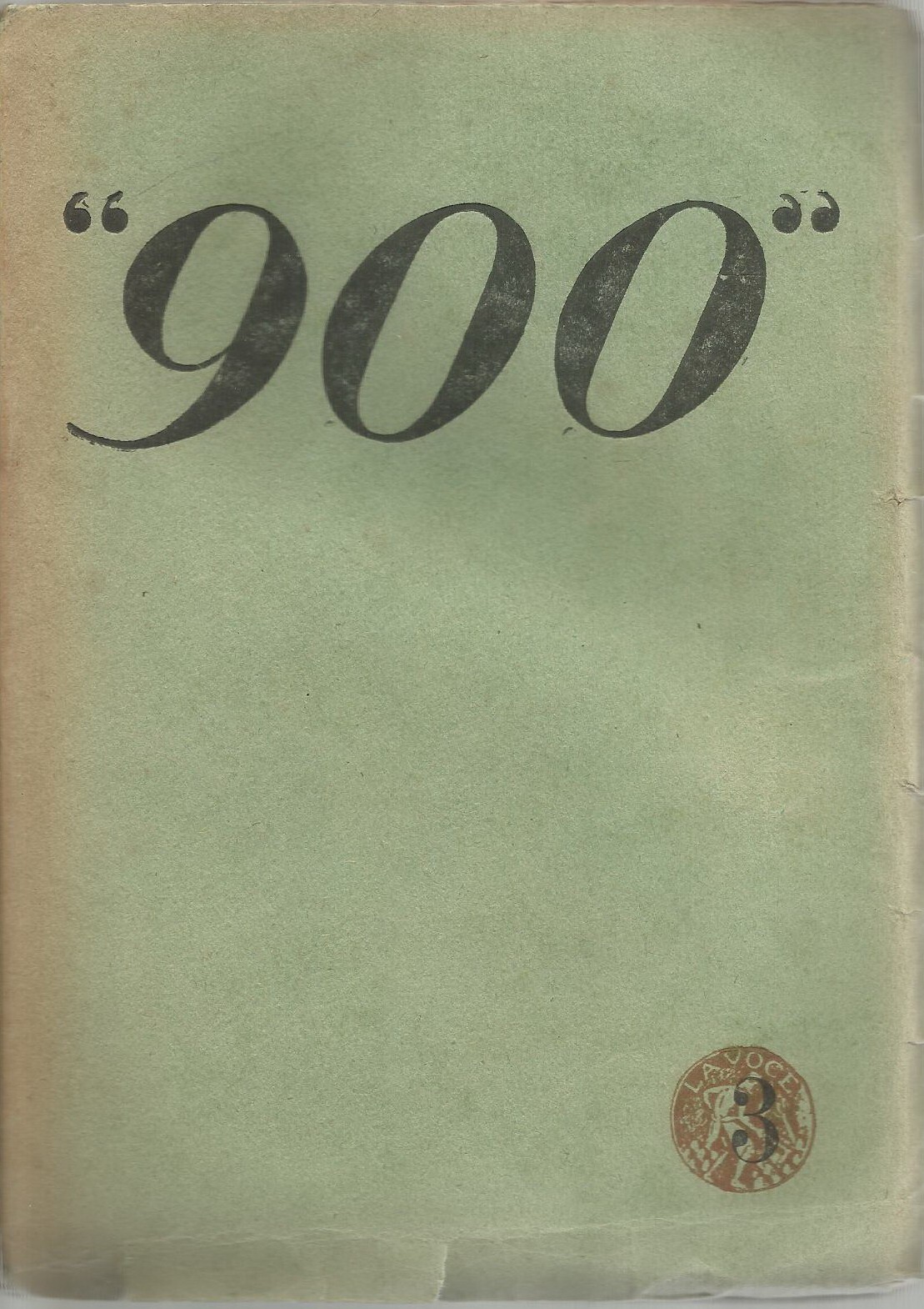 '900 Cahiers d'Italie Et D'Europe: Rivista Artistico Letteraria (1926 1927)