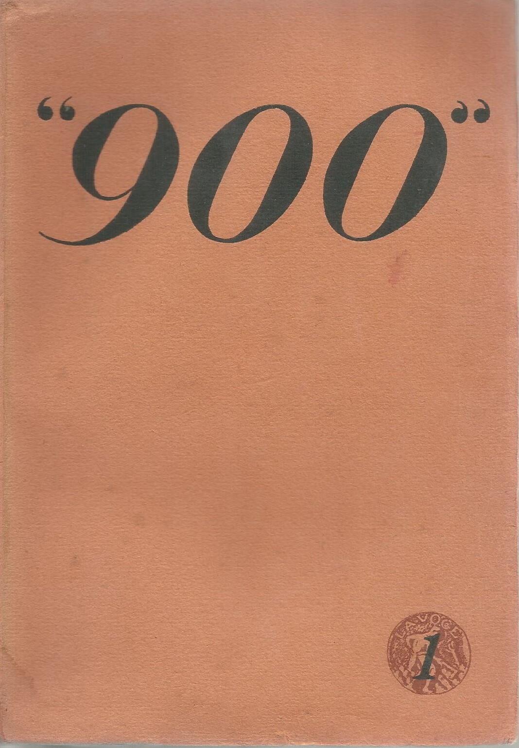 '900 Cahiers d'Italie Et D'Europe: Rivista Artistico Letteraria (1926 1927)