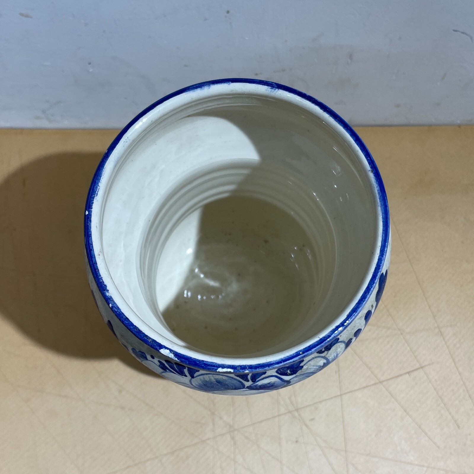 Soprammobile Decorativo In Ceramica A Forma Di Albarello Da Farmacia