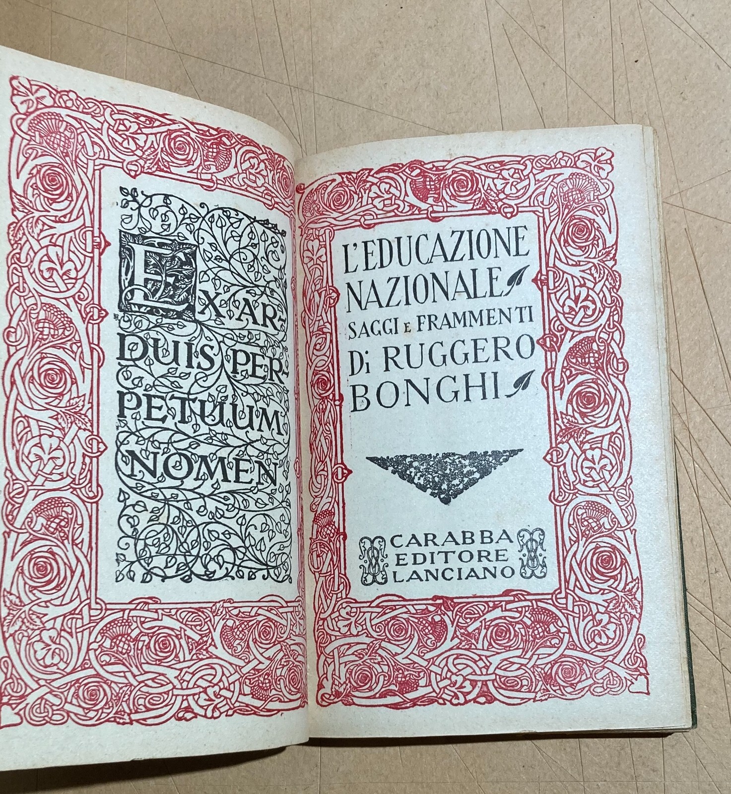 Scuola, Pedagogia, Istruzione: Ruggero Bonghi, Antica Edizione Carabba, Anagni