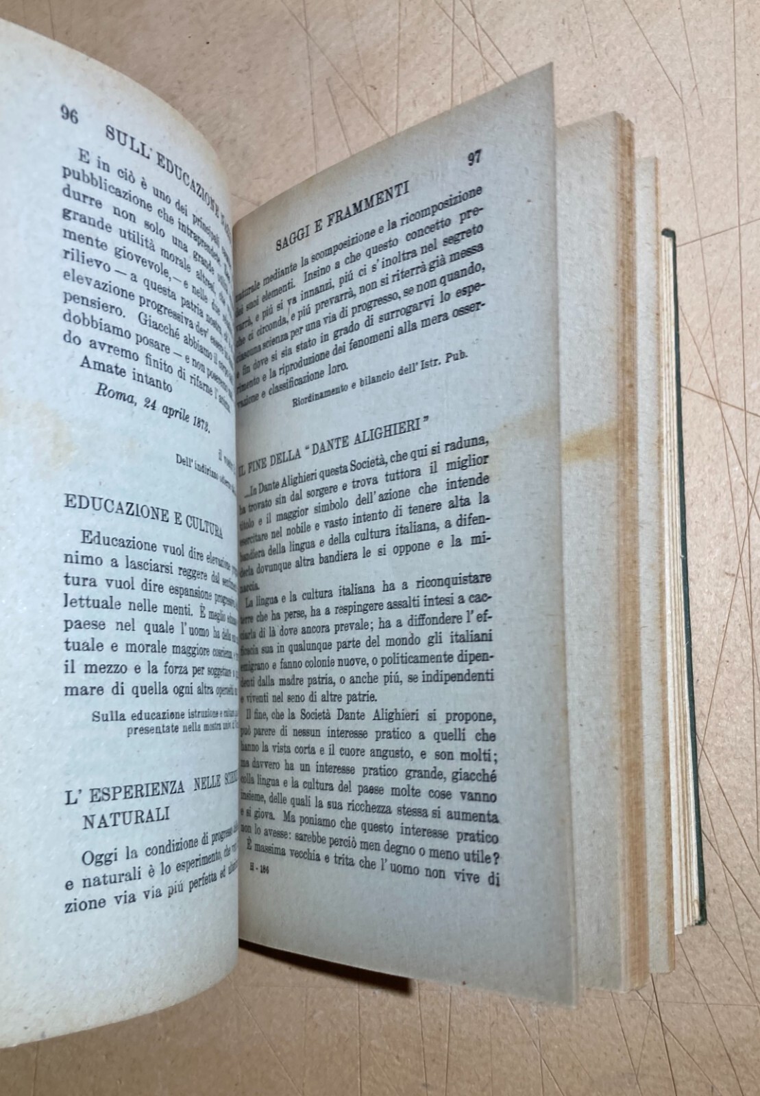 Scuola, Pedagogia, Istruzione: Ruggero Bonghi, Antica Edizione Carabba, Anagni
