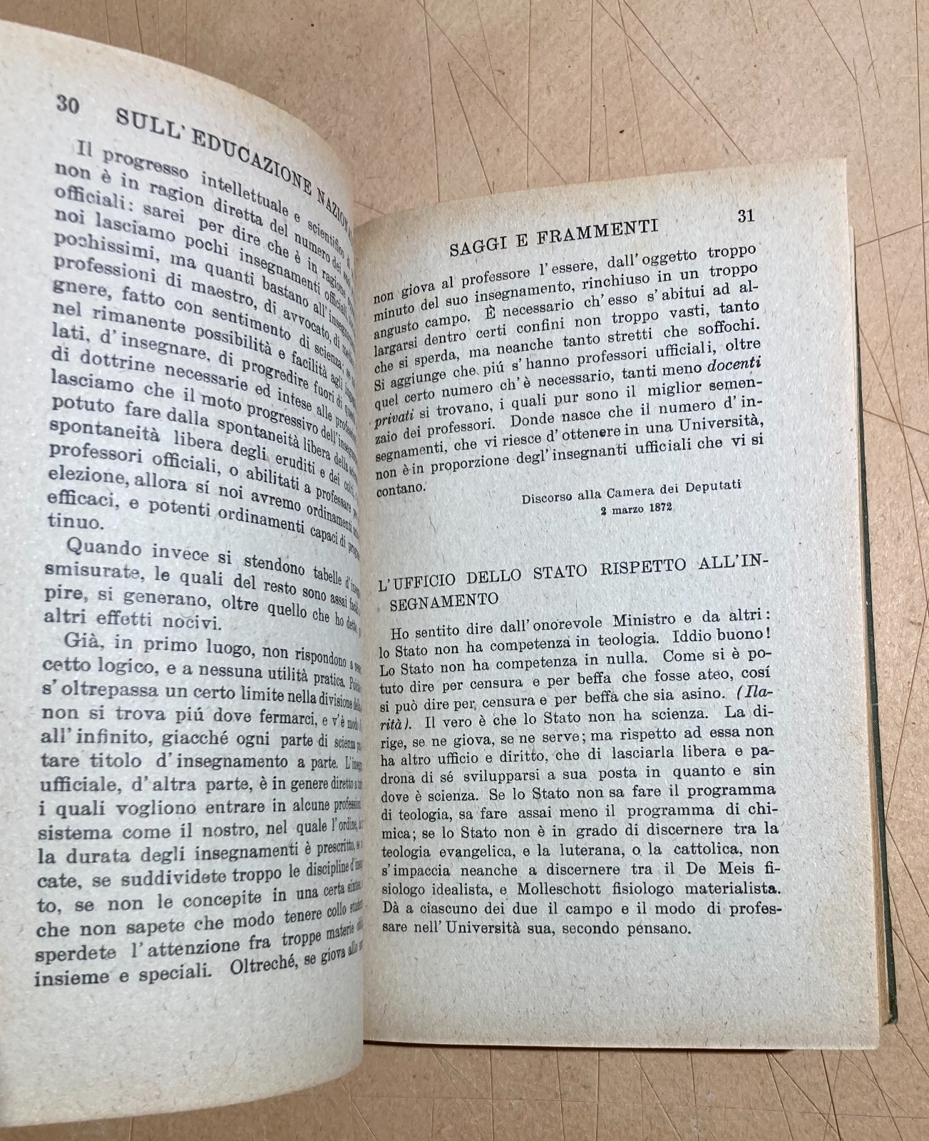 Scuola, Pedagogia, Istruzione: Ruggero Bonghi, Antica Edizione Carabba, Anagni