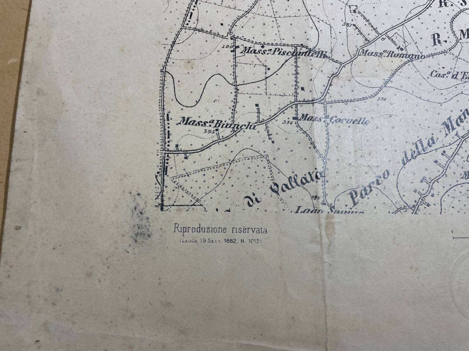 Puglia   Dintorni Di Gioia Del Colle   Cartografia d'Epoca   Masserie   Viabilità