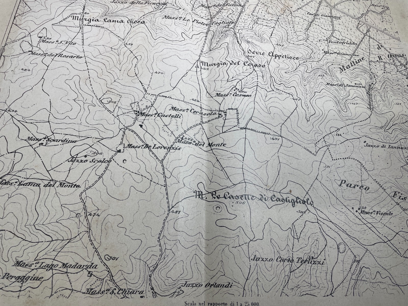 Puglia   Provincia Di Bari   Dintorni Di Toritto   Cartografia   Masserie