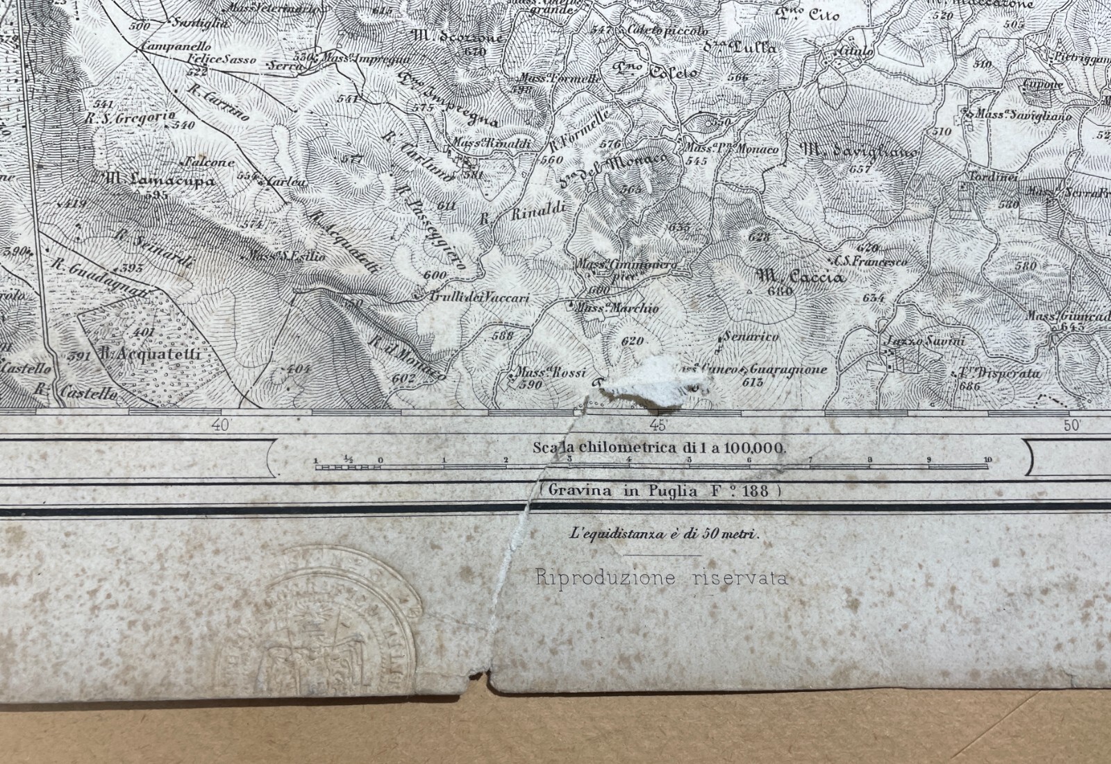 Puglia: Dintorni Di Barletta, Canosa, Andria. Antica Cartografia, Masserie E Viabilità