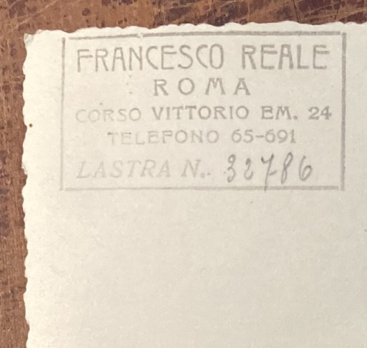 Fotografia d'Epoca: Ritratto Di Bambini, Francesco Reale, Roma