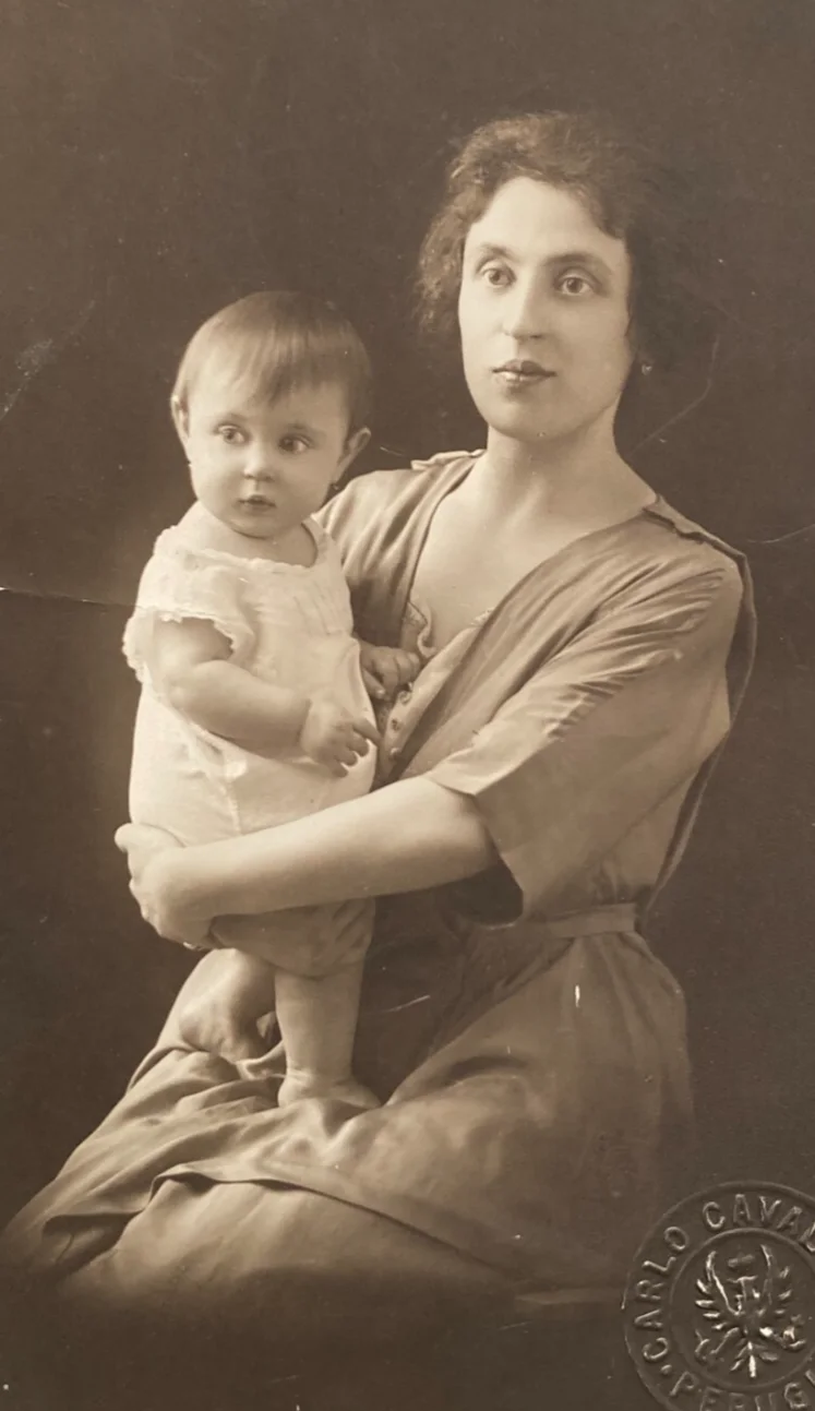 Collectible Photograph: Photographer Cavalieri, Perugia, Motherhood, 1923