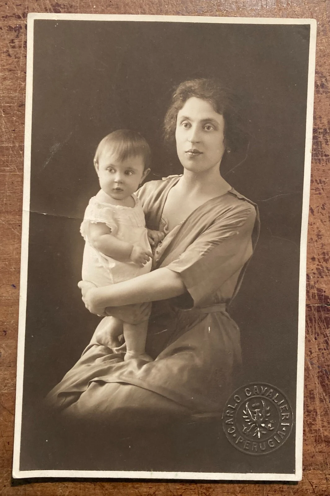 Collectible Photograph: Photographer Cavalieri, Perugia, Motherhood, 1923
