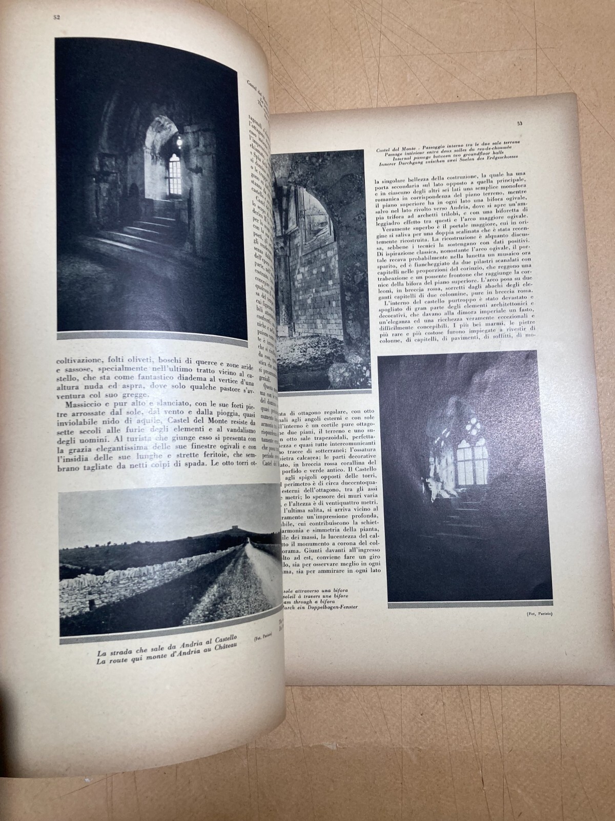 Bari E Provincia: Castel Del Monte, Arte, Folklore E Turismo   Antico Volume Illustrato
