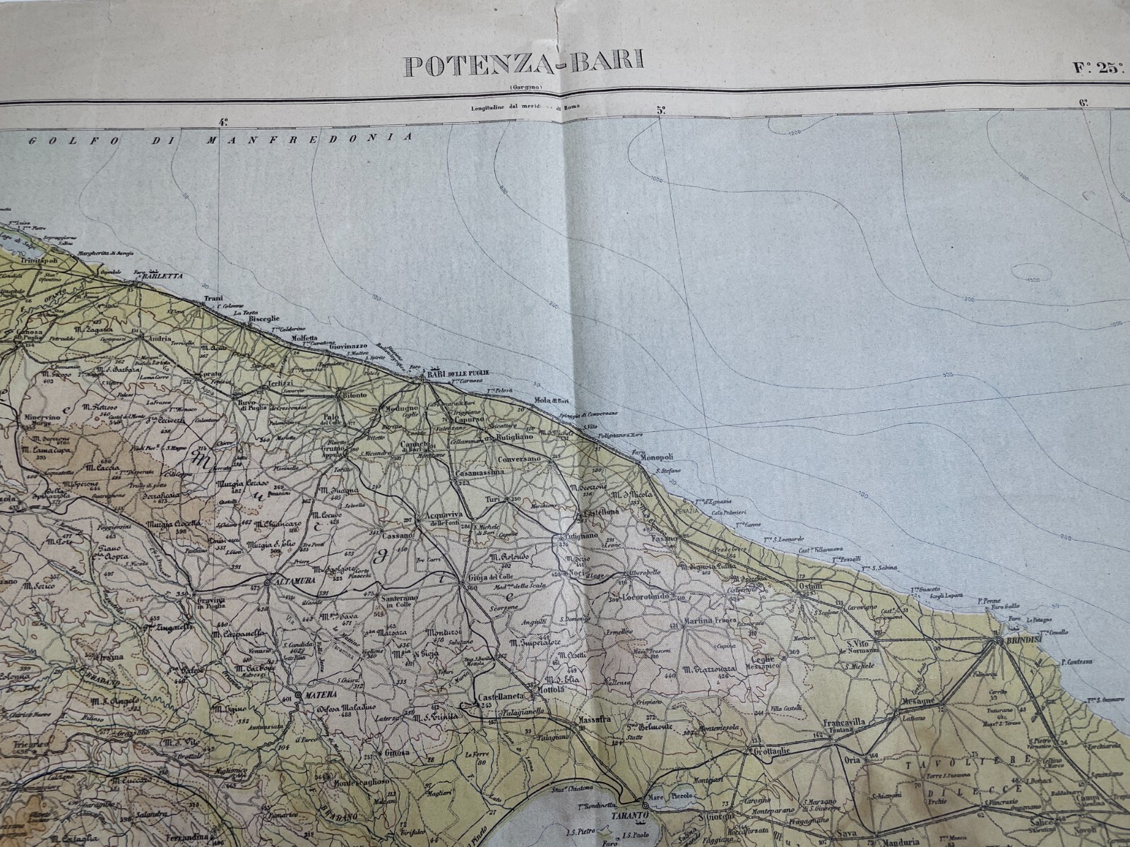 Puglia, Basilicata, Bari, Potenza, Salento, Taranto, Policastro: Antica Cartografia