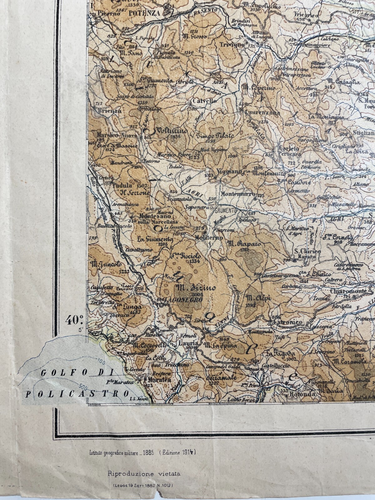 Puglia, Basilicata, Bari, Potenza, Salento, Taranto, Policastro: Antica Cartografia