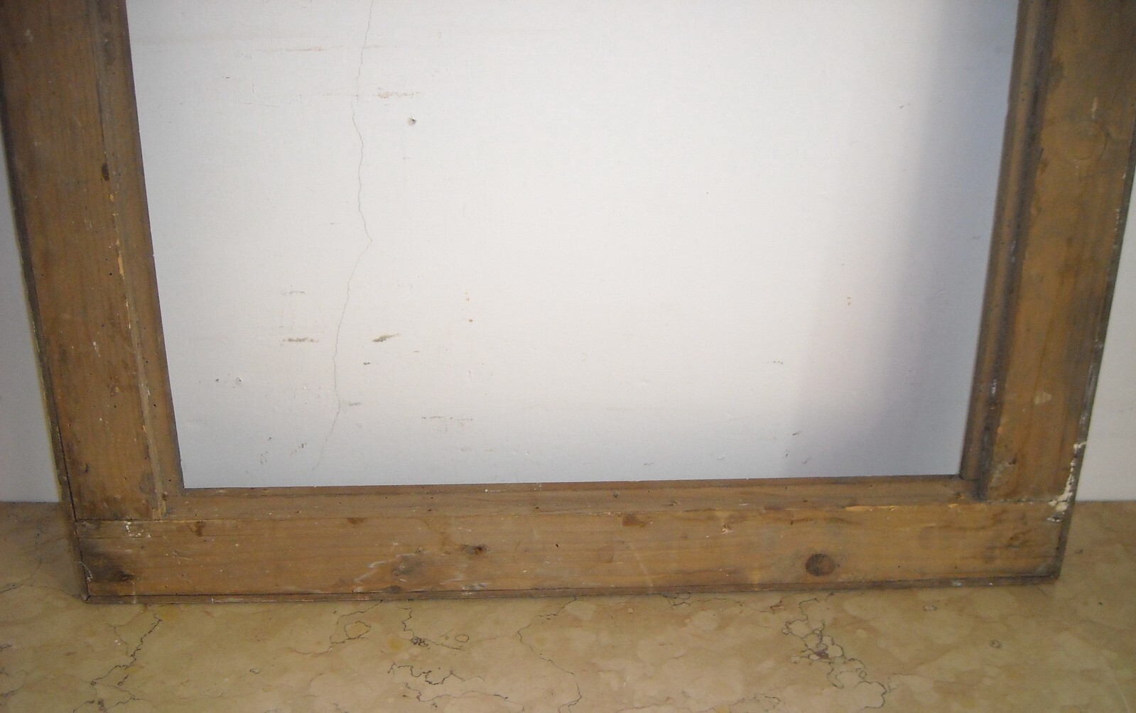 Antica Cornice Decorativa Con Angoli Fiorati, Grandi Dimensioni, Primo '900