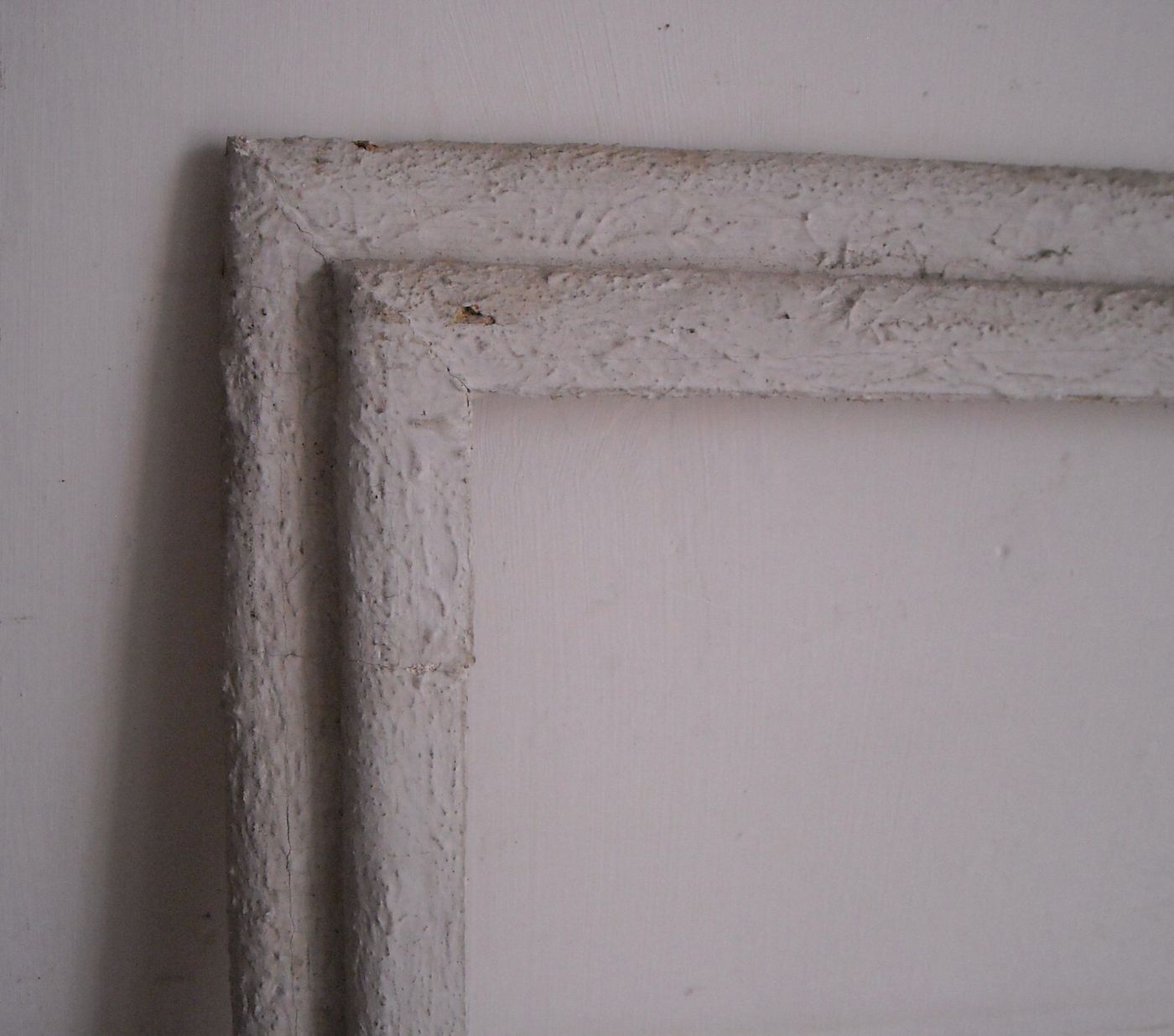 Grande Cornice Laccata d'Epoca Per Dipinti E Opere D'Arte Varia