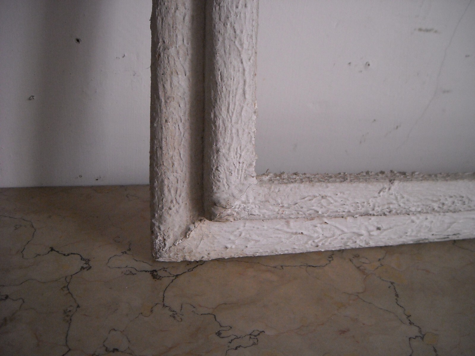 Grande Cornice Laccata d'Epoca Per Dipinti E Opere D'Arte Varia