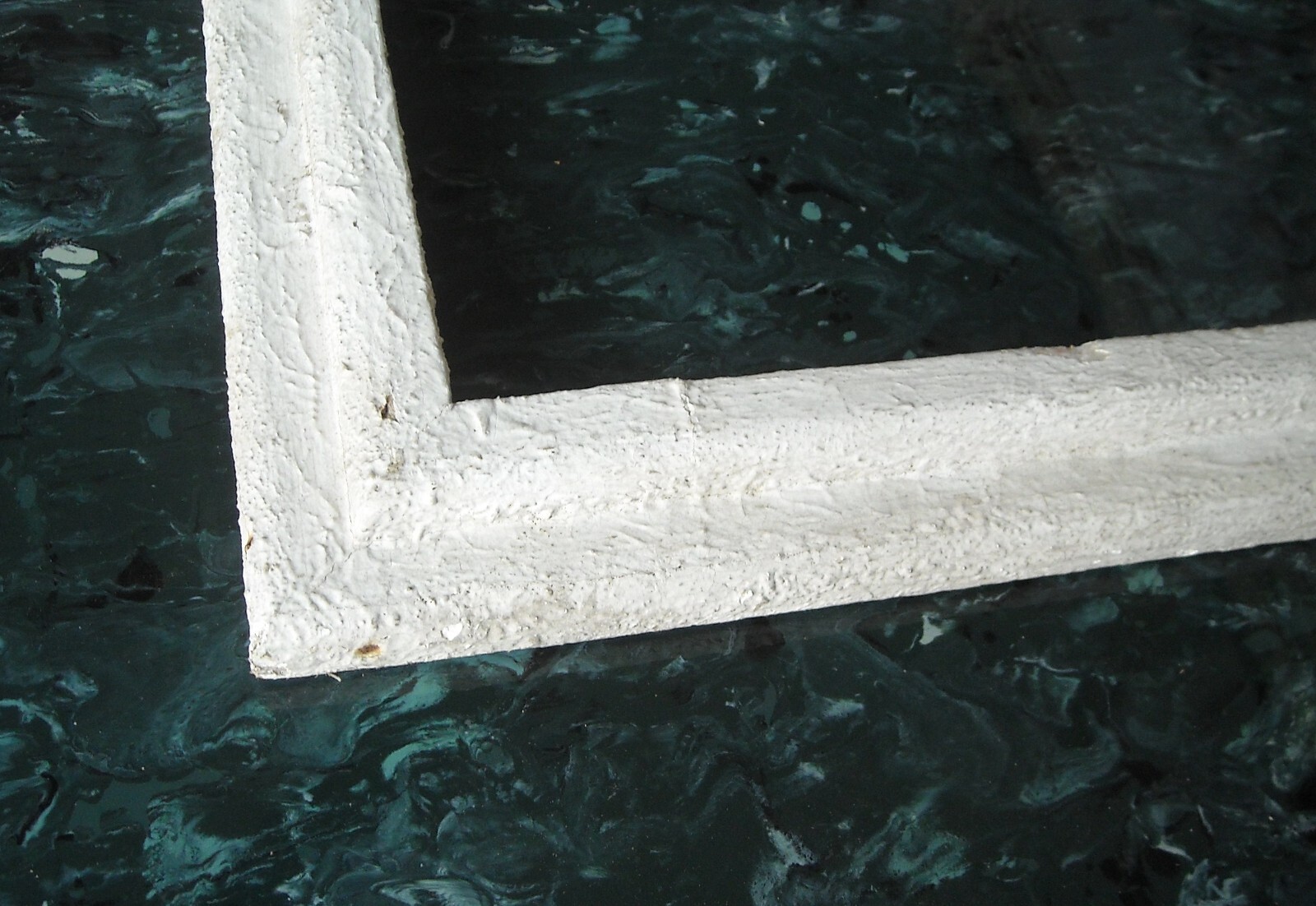 Grande Cornice Laccata d'Epoca Per Dipinti E Opere D'Arte Varia