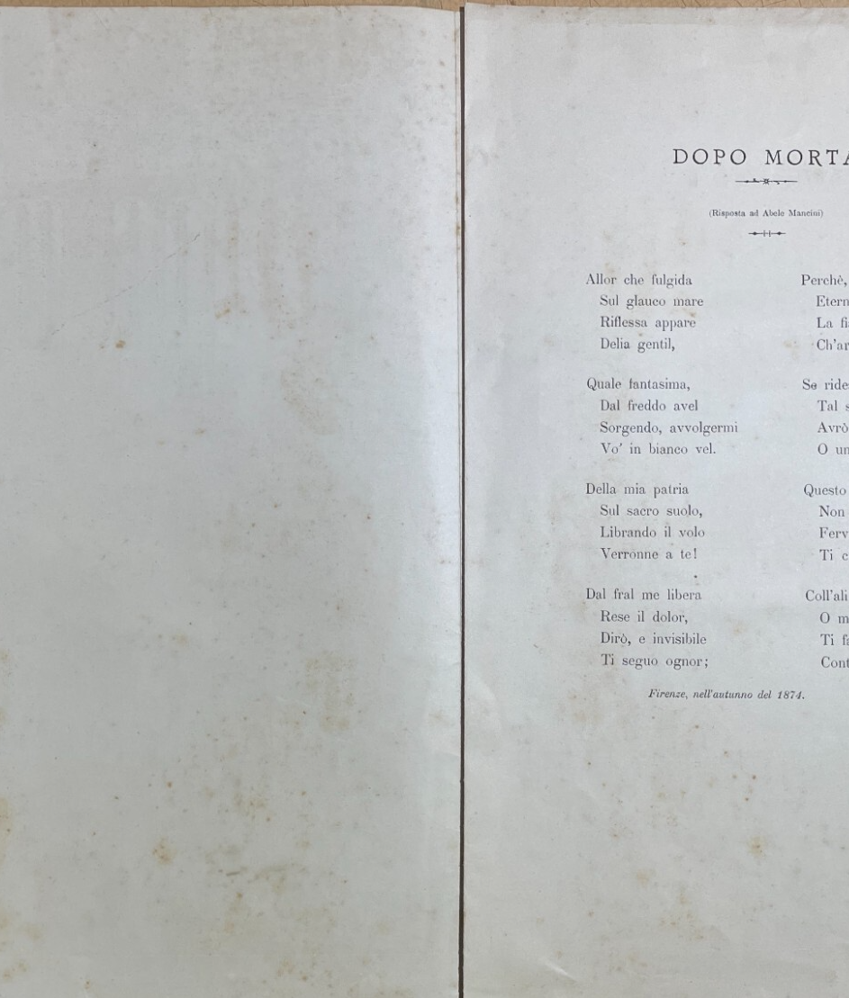 Musica   Antico Spartito Musicale   Basilicata   Melfi   Lobello Perisi   Abele Mancini